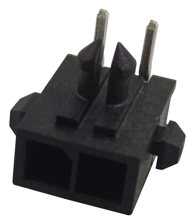 AMP - TE Connectivity 2-1445055-2 2-1445055-2 Pin Header Right Angle Wire-to-Board 3 mm 1 Rows 2 Contacts Through Hole