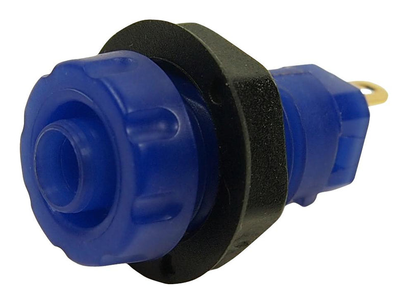 Multicomp PRO MP770917 Banana Test Connector Socket Panel Mount 30 A 1 kV Gold Blue