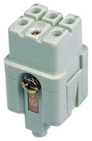 TE Connectivity T2080052201-000 Heavy Duty Connector Insert HQ Series 5 Contacts 3A Receptacle
