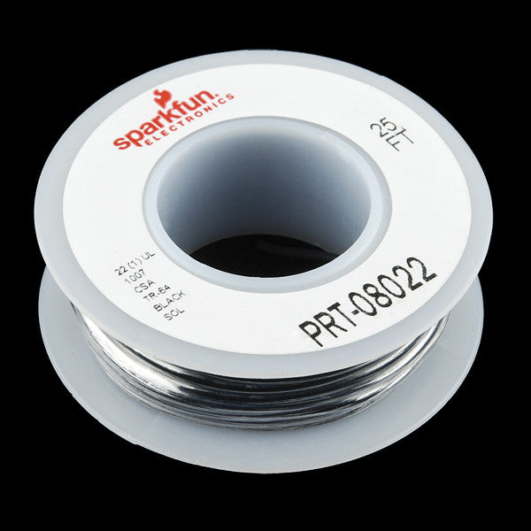Tanotis - SparkFun Hook-up Wire - Black (22 AWG) - 1