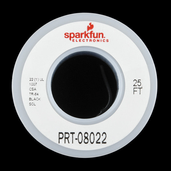Tanotis - SparkFun Hook-up Wire - Black (22 AWG) - 2
