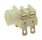 Cliff Electronic Components CL1382W Phone Audio Connector Mono 3.5mm White 2 Contacts Receptacle 3.5 mm Panel Mount