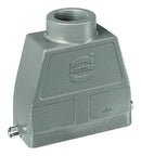 Harting 09300160441 Heavy Duty Connector Hood PG29 Han B Series 180&deg; Aluminium Body