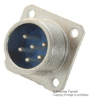 Jaeger 038355006 Circular Connector Panel Mount Receptacle 6 Contacts Solder Pin Threaded