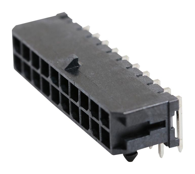 Molex 43045-2001 Wire-To-Board Connector 3 mm 20 Contacts Header Micro-Fit 3.0 43045 Series Through Hole