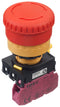 Idec YW1B-V4E01R Emergency Stop Switch SPST-NC Push-Pull Screw 10 A 120 V
