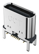 GCT (GLOBAL Connector TECHNOLOGY) USB4145-03-0230-C USB Type C 2.0 Receptacle 16 Ways Surface Mount Through Hole