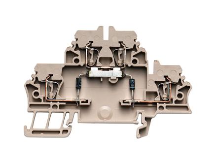 Weidmuller 1690040000 DIN Rail Terminal Block 4POS 14AWG