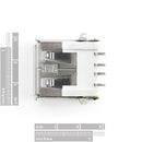 Tanotis - SparkFun USB Female Type A SMD Connector Connectors - 4