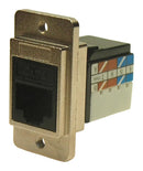 Cliff Electronic Components CP30727M3 CP30727M3 In-Line Adapter Cat6 RJ45 Adaptor Dual Entry Feed Through Series Receptacle