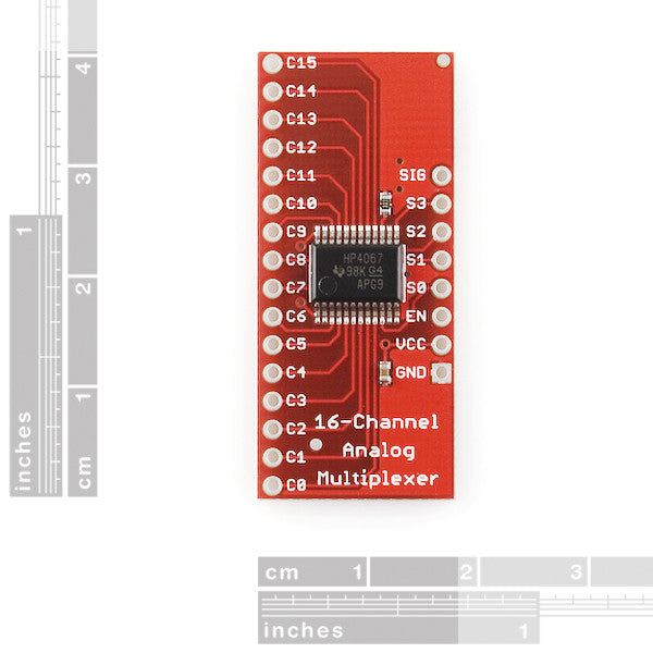 Tanotis - SparkFun Analog/Digital MUX Breakout - CD74HC4067 Boards, Sparkfun Originals - 2
