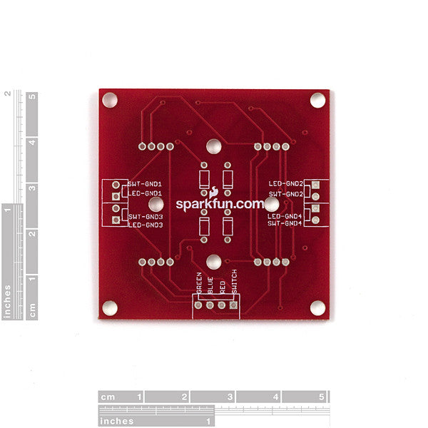 Tanotis - SparkFun Button Pad 2x2 - Breakout PCB Buttons/Switches - 2
