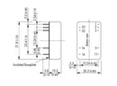 Traco Power THD 12-2411 Isolated Through Hole DC/DC Converter ITE 2:1 12 W 1 Output 5.1 V 2.4 A