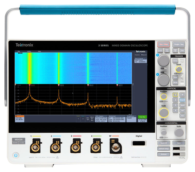 Tektronix MDO34 3-BW-1000 MSO / MDO Oscilloscope 3 Series 4 Analogue 1 GHz 5 Gsps