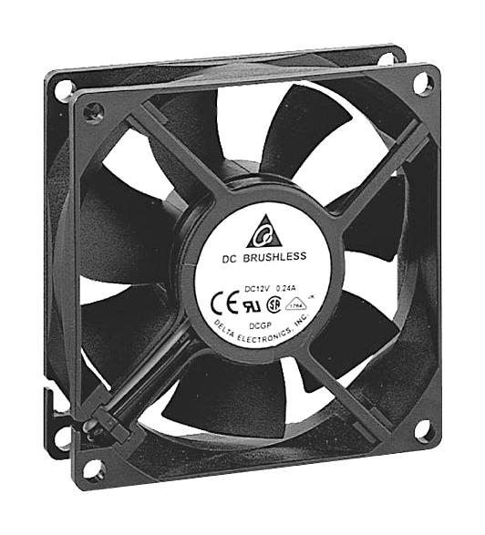 Delta Electronics AFB0812SH-F00 Axial FAN 80MM 12VDC 46.62CFM 40DBA