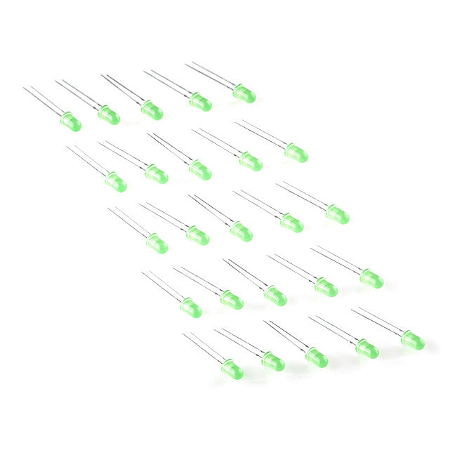 Tanotis - Genuine sparkfun LED - Basic Green 5mm (25 pack) - 1