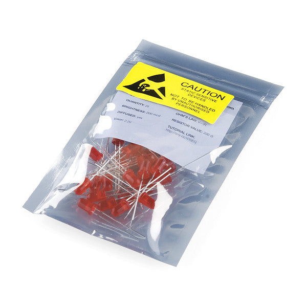 Tanotis - SparkFun LED - Basic Red 5mm (25 pack) - 3