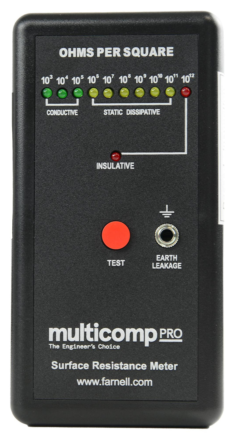 Multicomp PRO MP005768 MP005768 ESD Tester Digital Surface Resistance Meter Kit