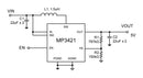 Monolithic Power Systems (MPS) MP3421GG-P DC-DC Switching Synchronous Boost Regulator 1.9V-5.5V in 2.5V to 5.5V out 5.5A 600kHz QFN-14 New