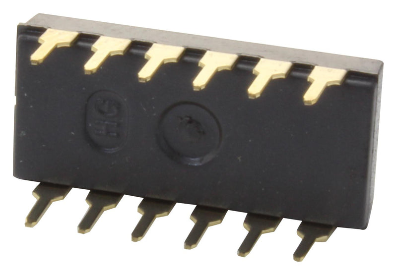 Alcoswitch - TE Connectivity ADF0604HL ADF0604HL DIP / SIP Switch 6 Circuits Through Hole Spst 24 V 100 mA