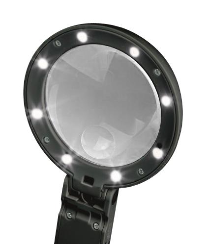 Lightcraft LC1950 LED Magnifier Folding USB 5x Magnification