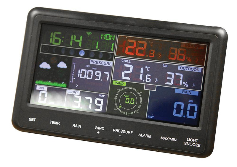 PRO Signal PSG04173 Weather Station Wireless Soloar Powered LCD Display 868MHz 100m