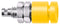 Schutzinger IBU 2011 NI / GE Banana Test Connector Jack Panel Mount 10 A 70 VDC Nickel Plated Contacts Yellow