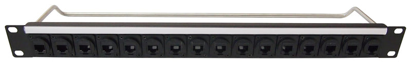 Cliff Electronic Components CP30172 1U 16 Port XLR Patch Panel With