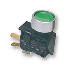 ARCOLECTRIC C0911KBAAL Pushbutton Switch, Off-(On), SPDT, 250 V, 16 A, Quick Connect, Solder