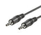 Roline 11.09.4500 Audio / Video Cable Assembly 3.5mm Stereo Jack Plug 7.9 &quot; 200 mm Black