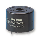 Kingstate KPEG-206 KPEG-206 Transducer Piezo Buzzer Continuous 3 V 20 15 mA 85 dB