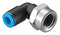 Festo QSLF-3/8-8-B Pneumatic Fitting Push-In L-Fitting G3/8 14 bar 8 mm PBT (Polybutylene Terephthalate) Qslf