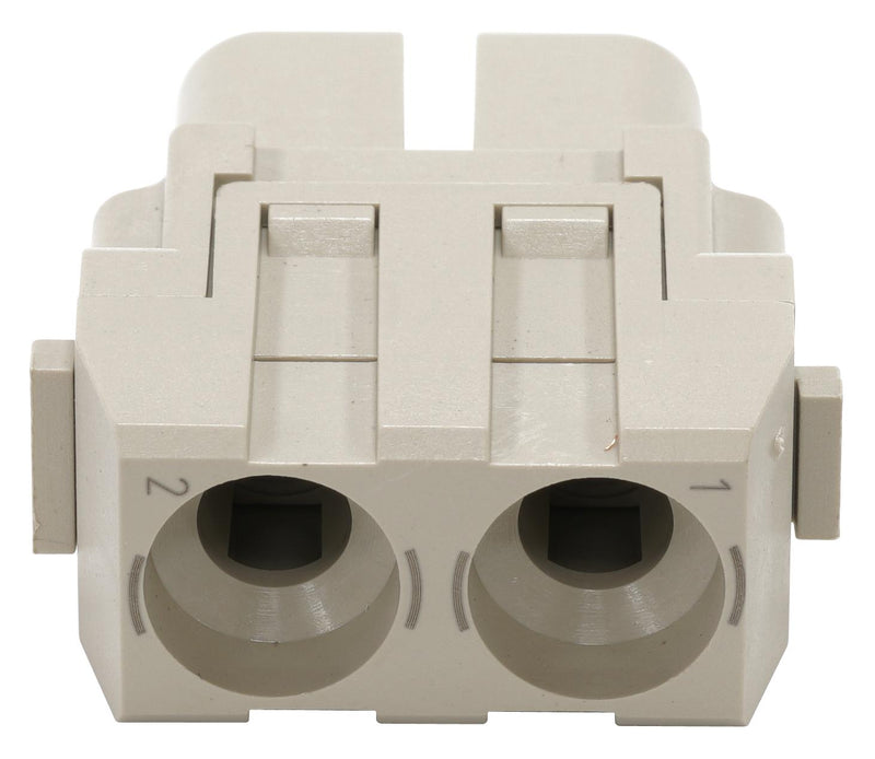 Multicomp PRO MP009486 Heavy Duty Connector MP-HM Inserts Module 2 Contacts Receptacle