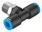Festo 153110 Pneumatic Fitting Push-In T-Fitting R1/4 14 bar 8 mm PBT (Polybutylene Terephthalate) QST