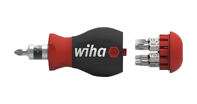 Wiha 43613 43613 Screwdriver Set Slotted Phillips Pozidriv Internal Hexagon Torx Double Bit &amp; 7Pcs