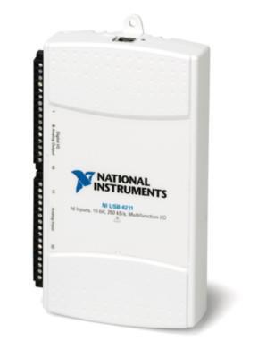 NI 779676-01 Multifunction I/O Device USB-6211 250 Ksps 16 bit Input 2 Output &plusmn; 10 V Windows