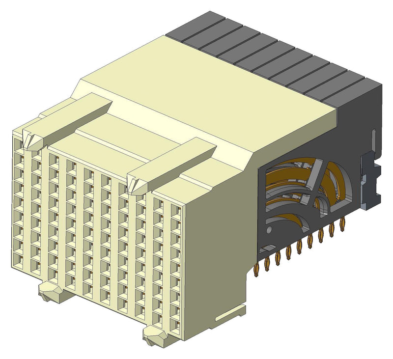 Amphenol ICC 10124420-101LF Backplane Conn Rcpt 90POS 9ROW New