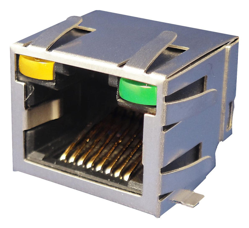 Amphenol Communications Solutions RJCSE538001 Modular Connector RJ45 Jack 1 x (Port) 8P8C Surface Mount