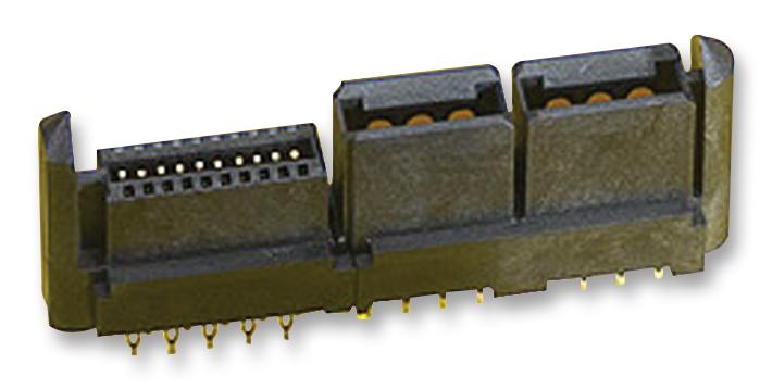 MOLEX 46114-1017 Connector, 46114 Series, Backplane, 26 Contacts, Receptacle, 1.27 mm, Through Hole