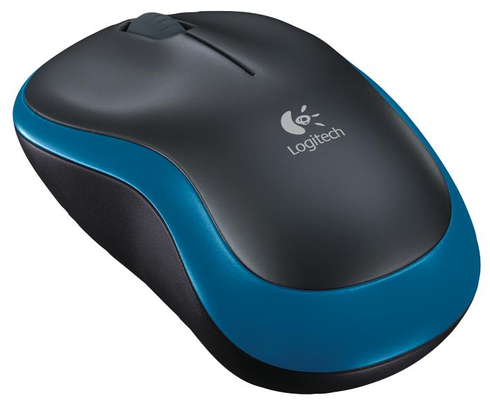 Logitech 910-002236 Mouse Wireless Optical Blue 2.4 GHz 3 Button 99 mm x 60 39