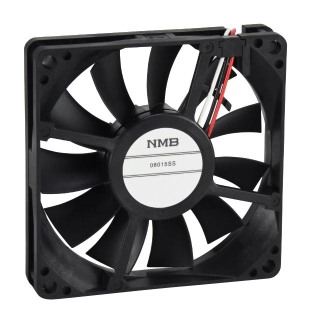 NMB Technologies 08015SS-12L-AA-00 08015SS-12L-AA-00 DC Axial Fan 12 V Square 80 mm 15 Sleeve Bearing 26.8 CFM