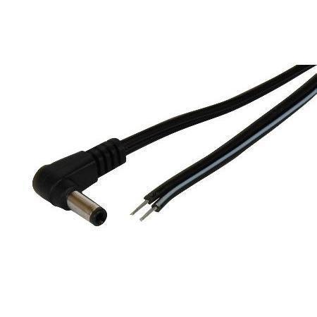 Stellar Labs 27-5829 6 Right Angle DC Power Cord 18AWG With 2.5x5.5mm Plug 40T6291