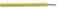 BRAND REX SPC00440A006 25M Wire, Solid, Equipment, PTFE, Yellow, 26 AWG, 0.128 mm&sup2;, 82 ft, 25 m