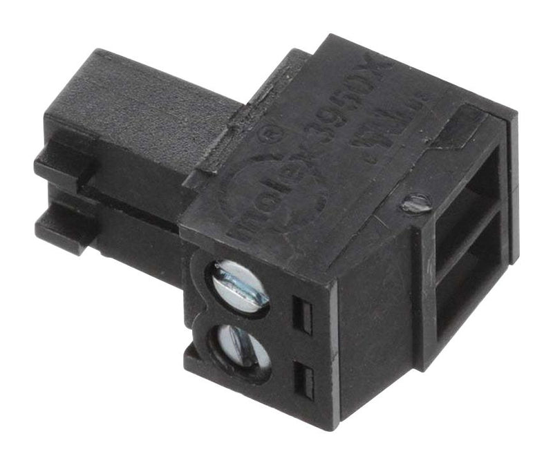 Molex 39500-0002 Pluggable Terminal Block 3.5 mm 2 Ways 30AWG to 16AWG 1.5 mm&Acirc;&sup2; Screw 8 A