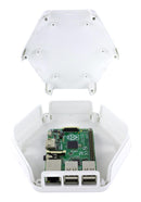 Camdenboss CBHEX1-PI3-WH CBHEX1-PI3-WH Enclosure 146 mm x 130 45 White ABS Raspberry Pi 3 Boards New