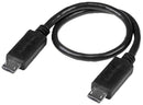 Startech UUUSBOTG8IN UUUSBOTG8IN USB Cable Micro Type B Plug to 203 mm 8 " 2.0 OTG Black