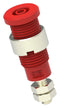 Tenma 72-13976 Banana Test Connector Jack Panel Mount 10 A 600 V Nickel Plated Contacts Red