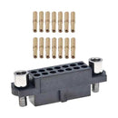 Harwin M80-4811405 Wire-To-Board Connector 2 mm 14 Contacts Receptacle Datamate J-Tek M80 Series Crimp Rows