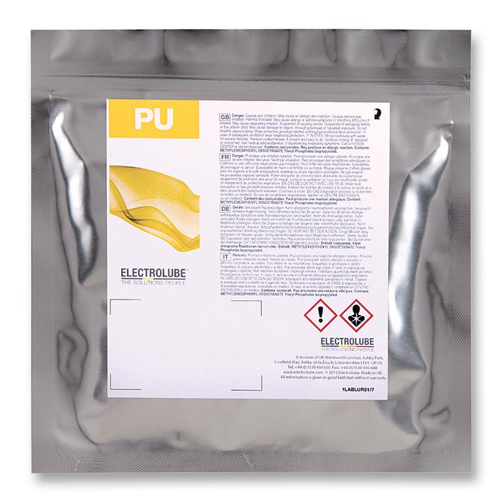 Electrolube UR5604RP250G Polyurethane Resin Low Viscosity 2 Part Flame-Retardant Black Packet 250 g