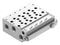 Festo VABM-L1-10W-G18-4 Manifold Rail 4 Outlet G1/8 M5 Vabm Series VUVG-B10 Solenoid/B10 Sub-Base Valves